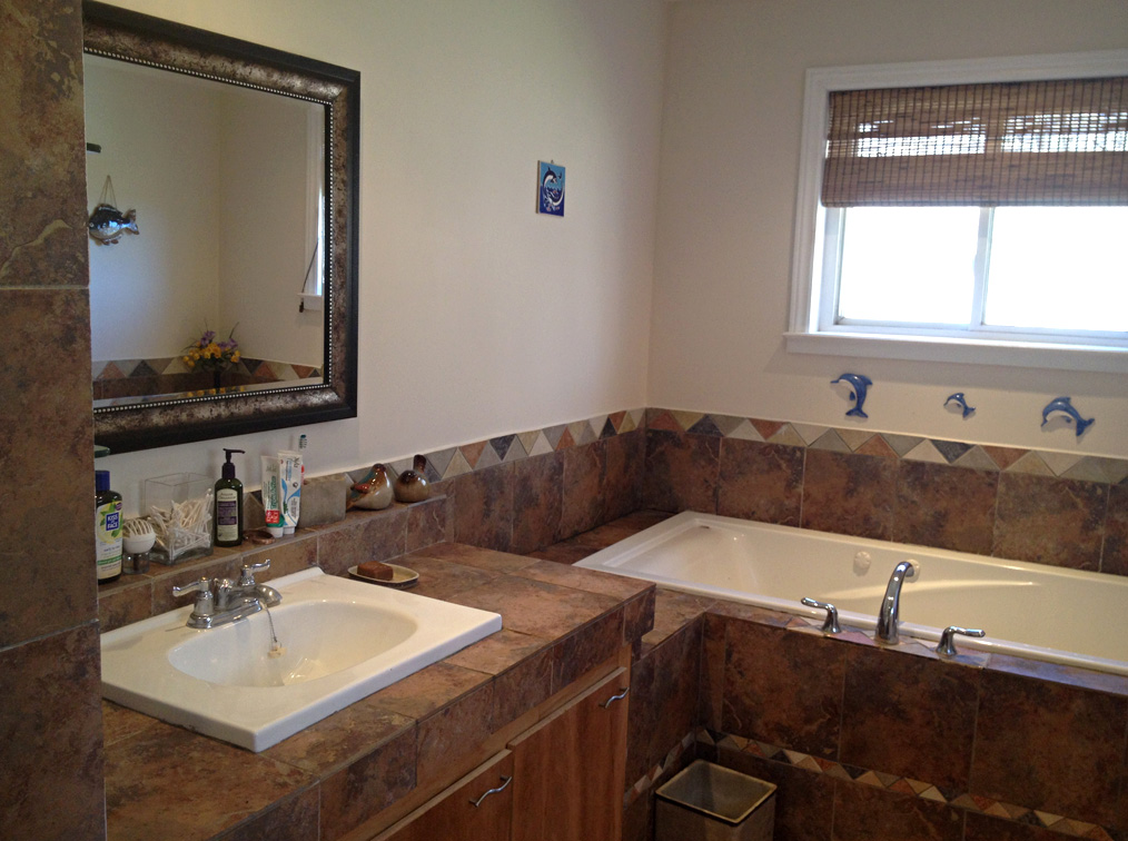 Bathroom - built-in sink